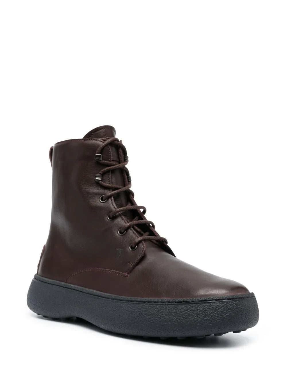 Tod's round-toe lace-up leather boots