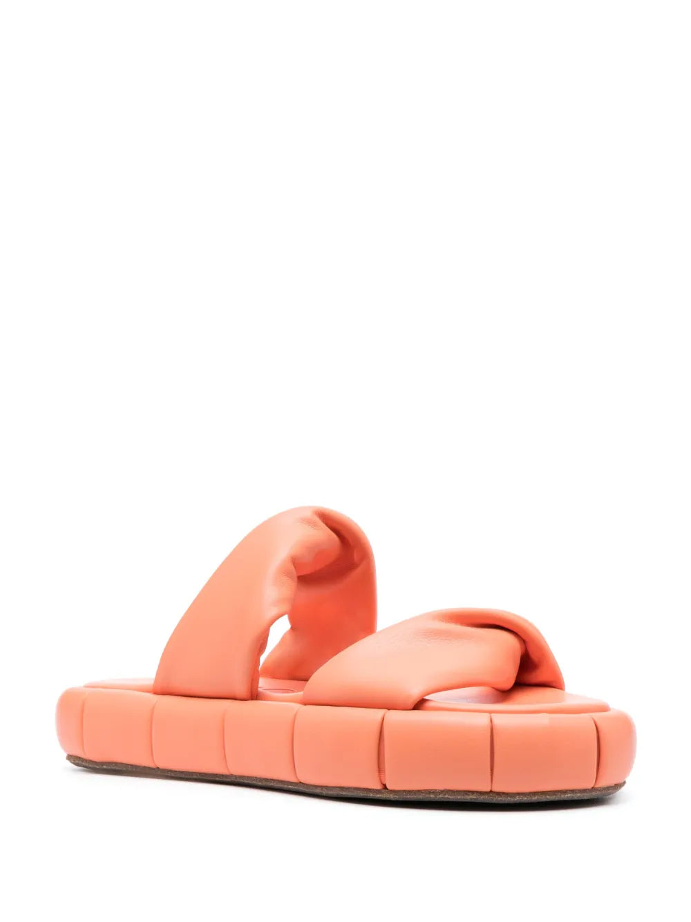 Themoirè flat wrapped flip flops