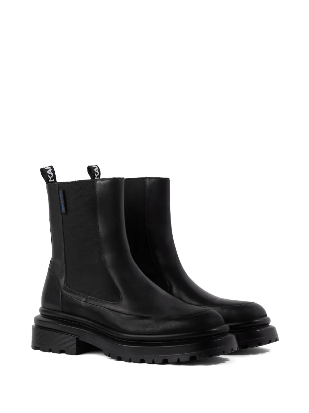 Karl Lagerfeld Jeans logo-print leather ankle boots