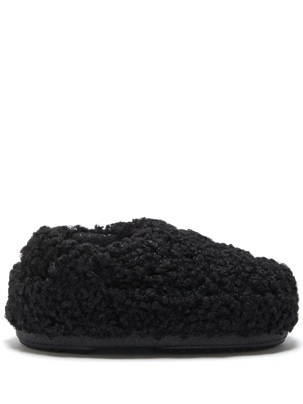 Moon Boot faux-curly-fur slippers