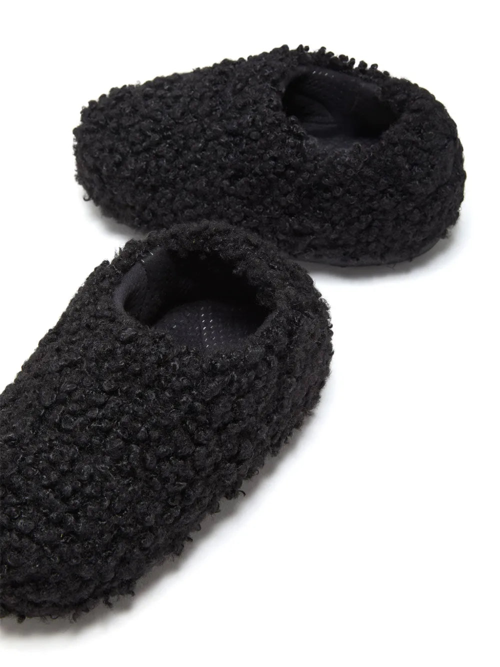 Moon Boot faux-curly-fur slippers
