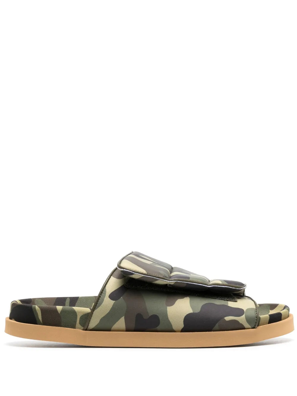 GIABORGHINI camouflage-print padded slides