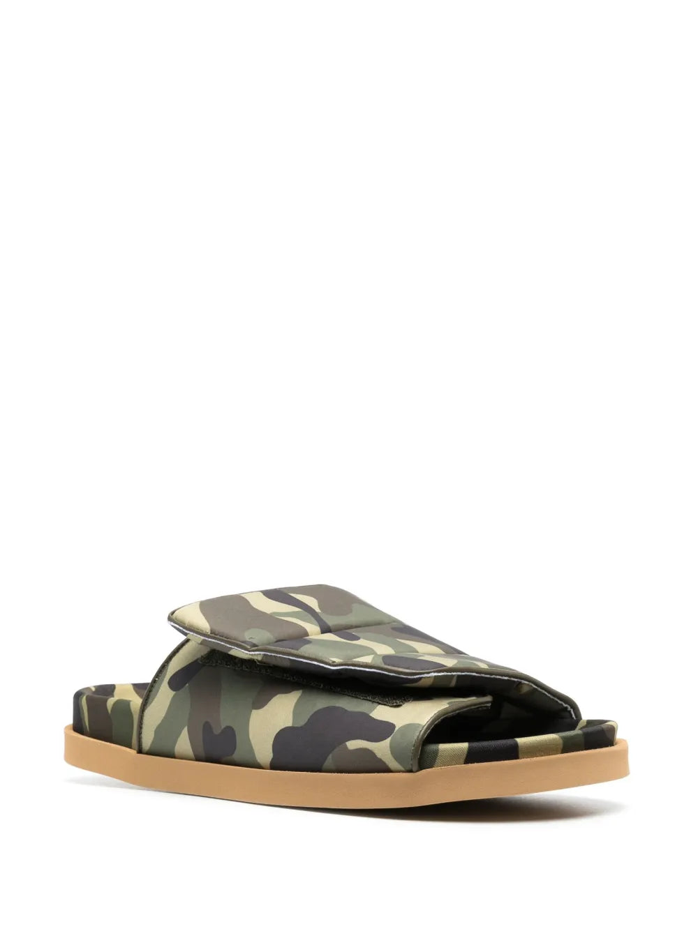 GIABORGHINI camouflage-print padded slides