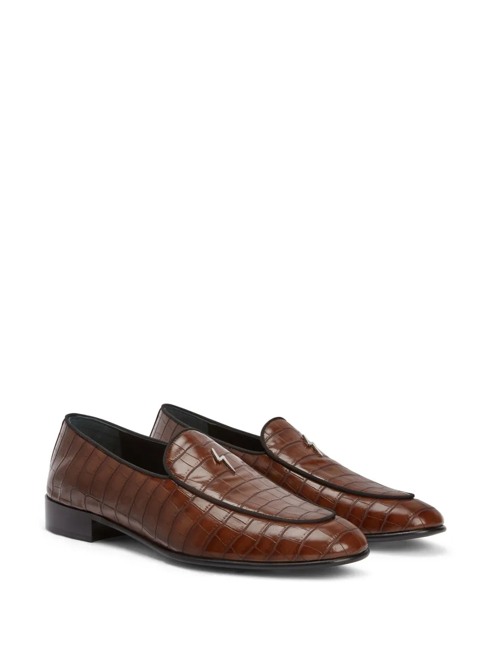 Giuseppe Zanotti Rudolph crocodile-effect leather loafers