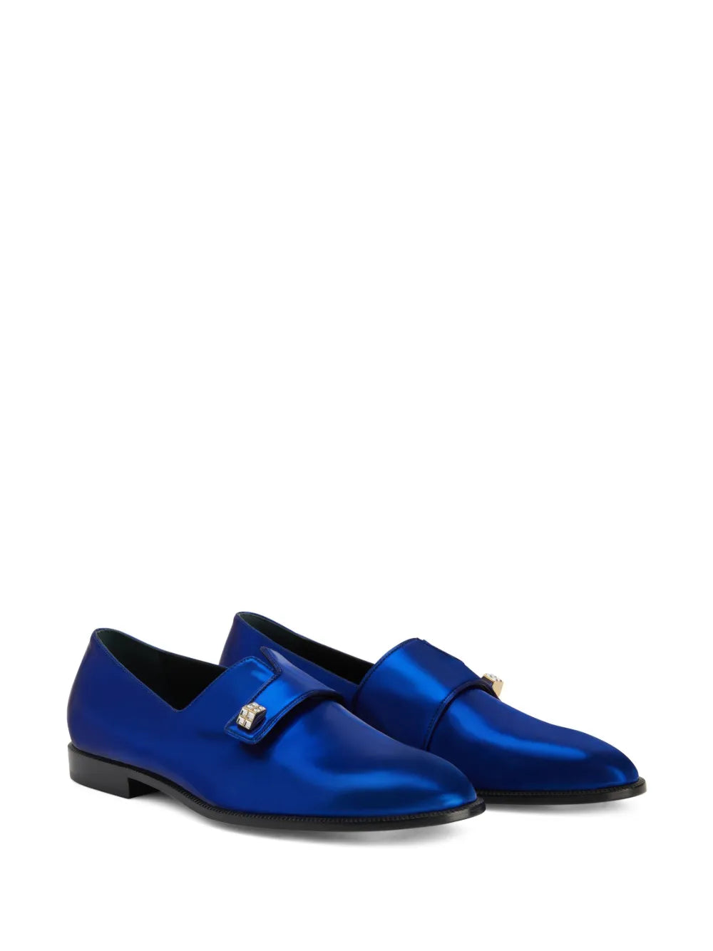 Giuseppe Zanotti Marty metallic-effect loafers
