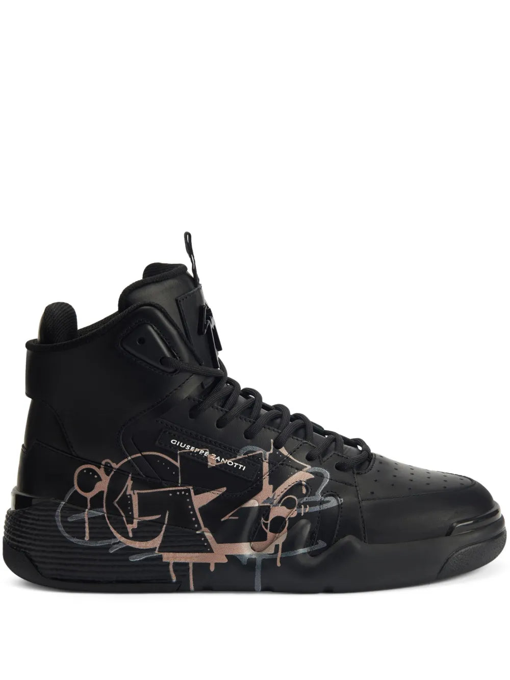 Giuseppe Zanotti Talon graffiti-print leather sneakers