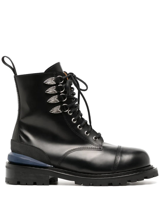 Toga Virilis leather combat boots