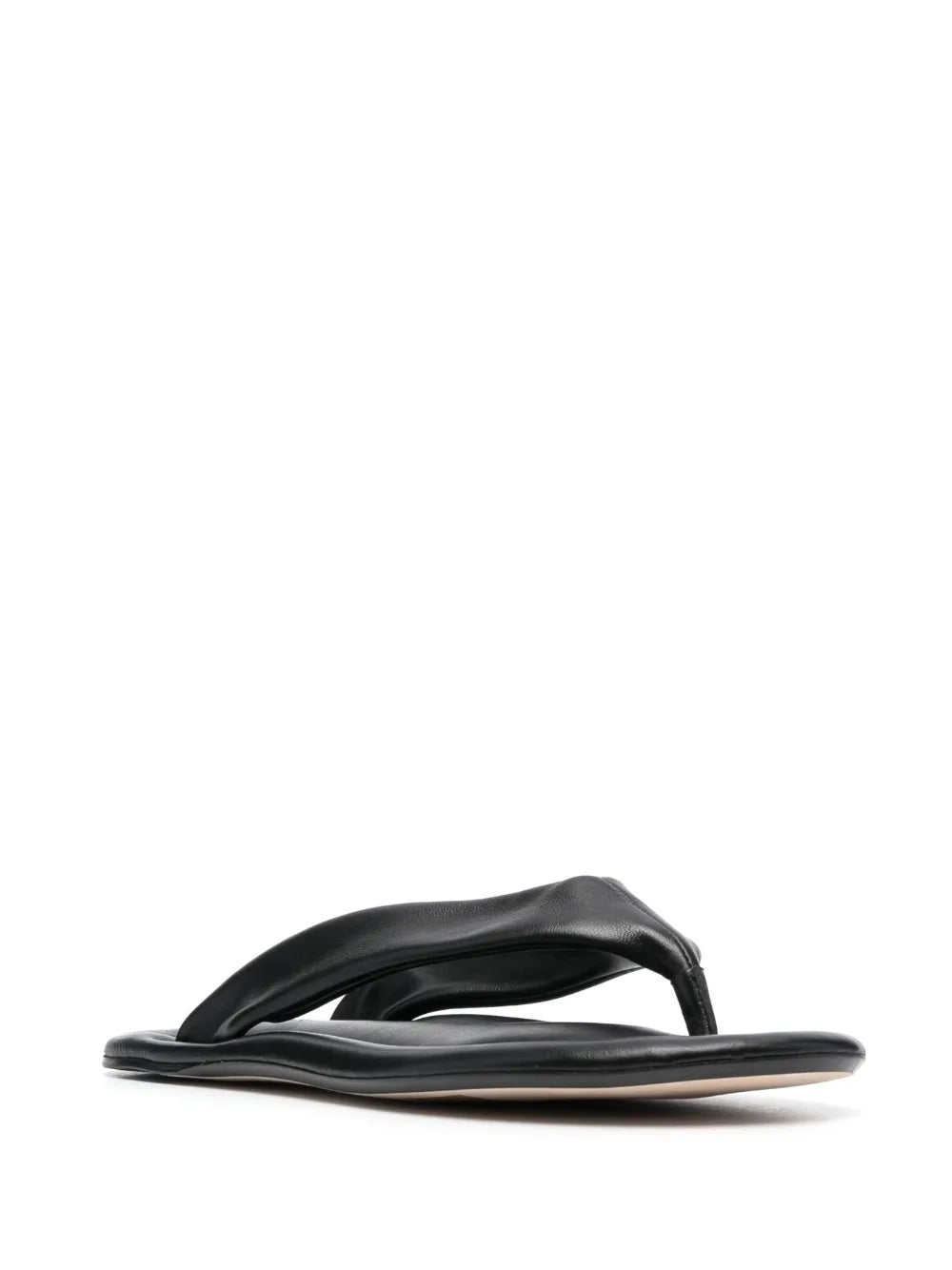 BY FAR Dasha leather flip flops
