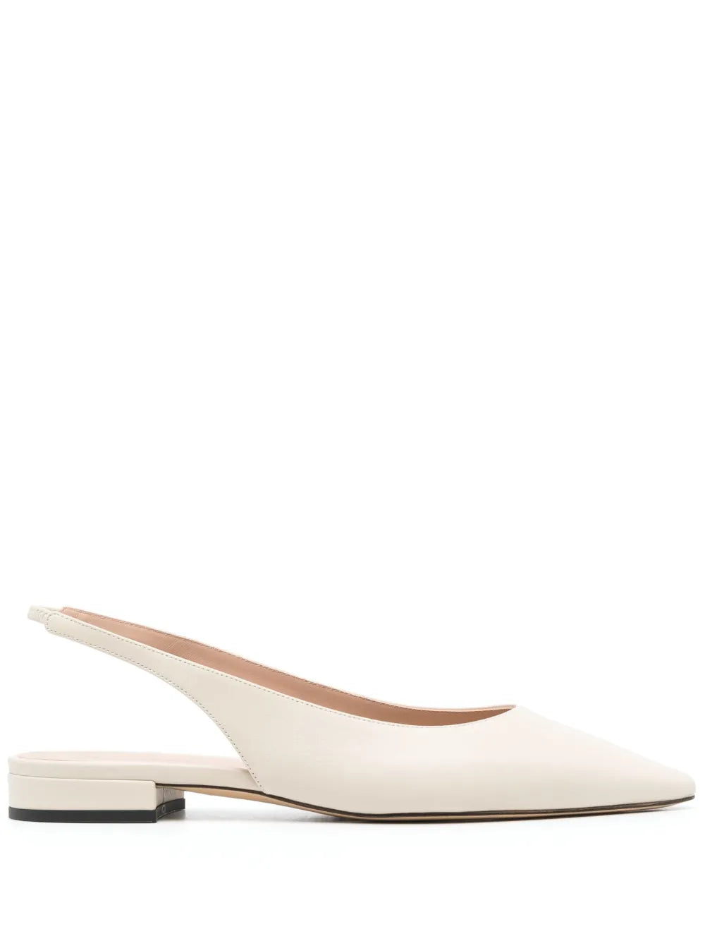 Scarosso pointed-toe slingback ballerina shoes