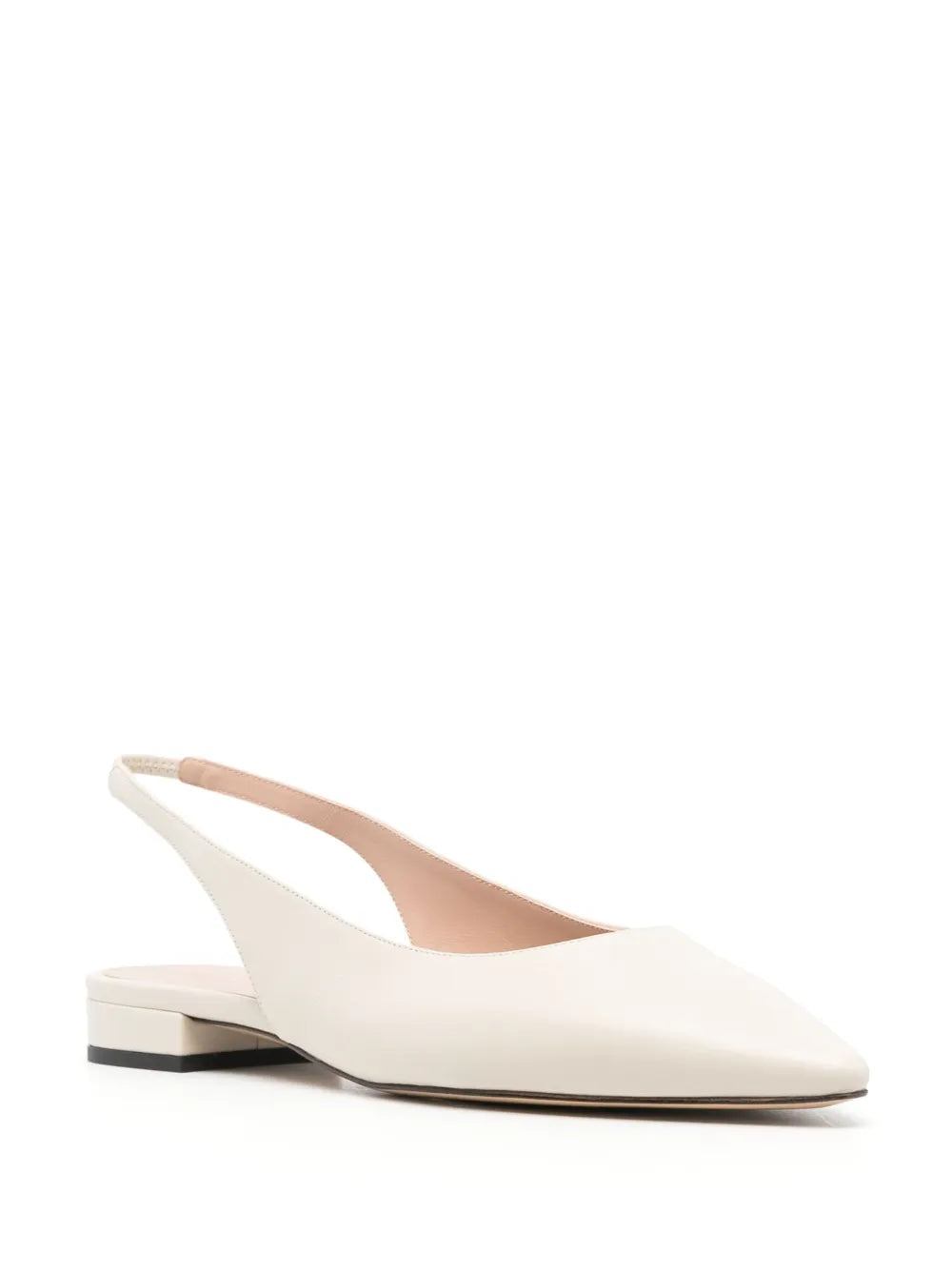 Scarosso pointed-toe slingback ballerina shoes