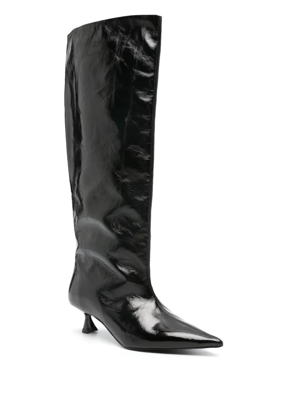 GANNI 45mm knee-high mid-heel boots