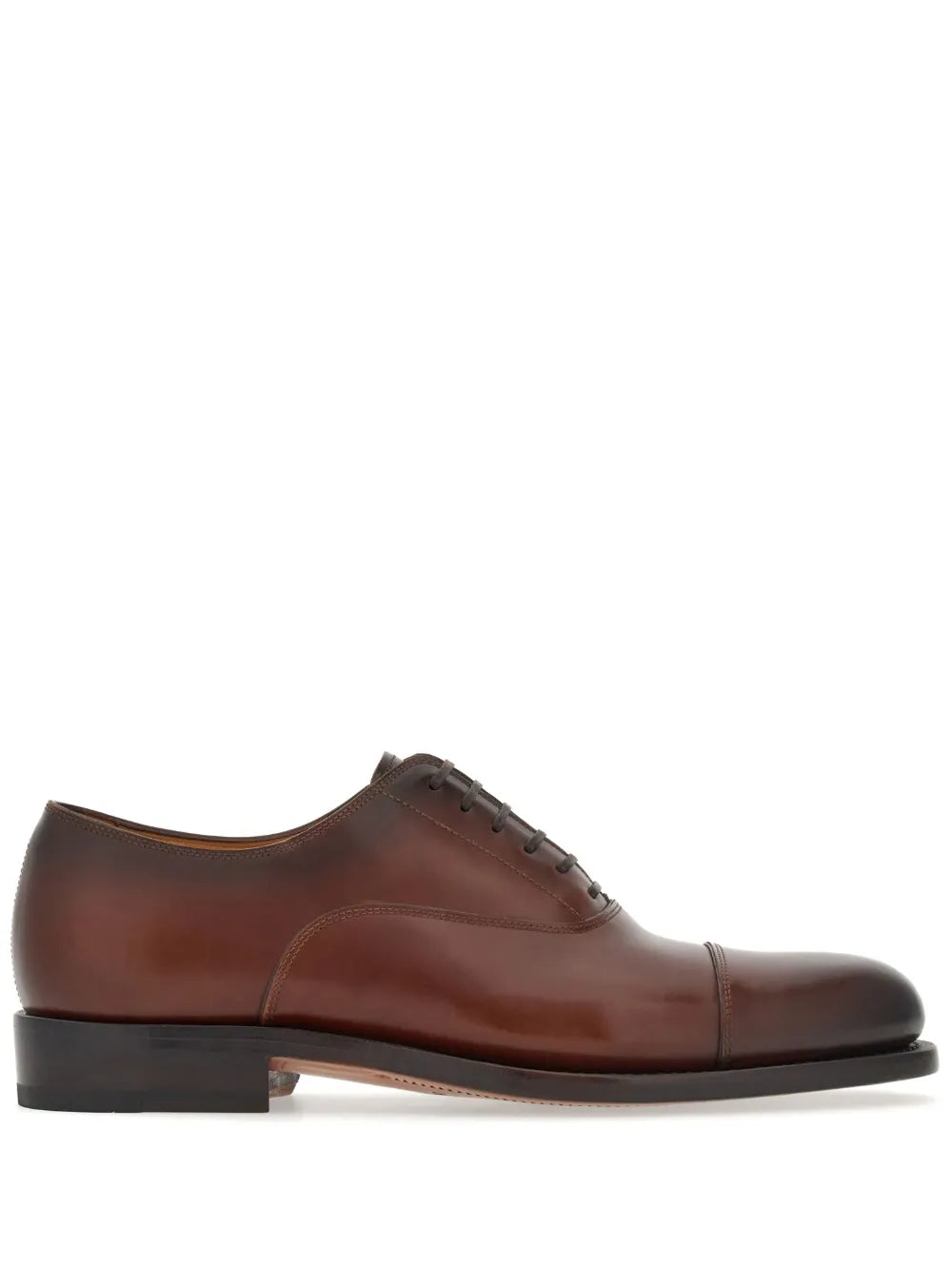 Ferragamo round-toe leather oxford shoes