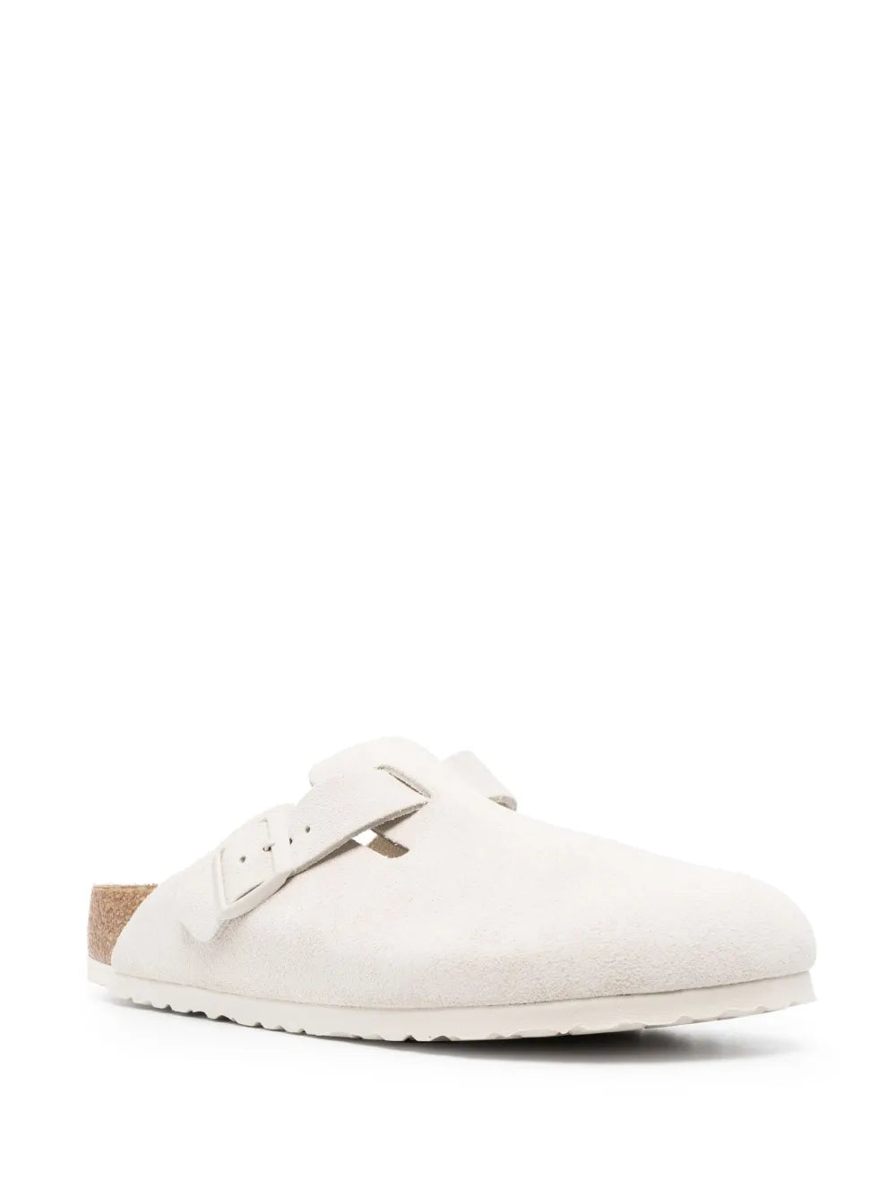 Birkenstock Boston round-neck leather slippers
