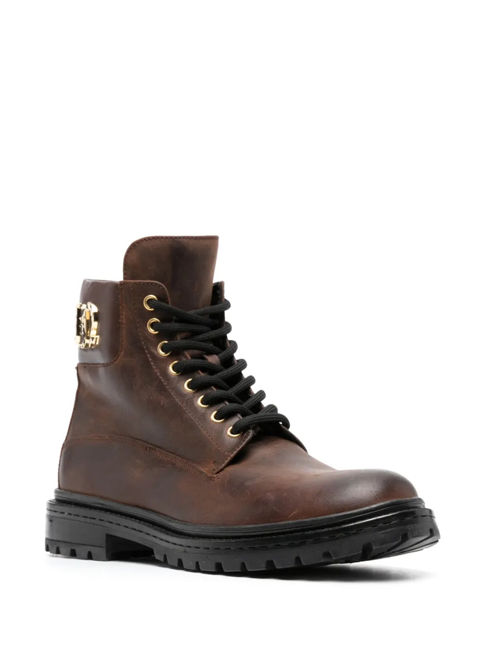 Philipp Plein Gothic Plein lace-up leather boots