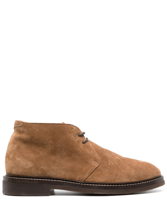 Brunello Cucinelli lace-up suede ankle boots