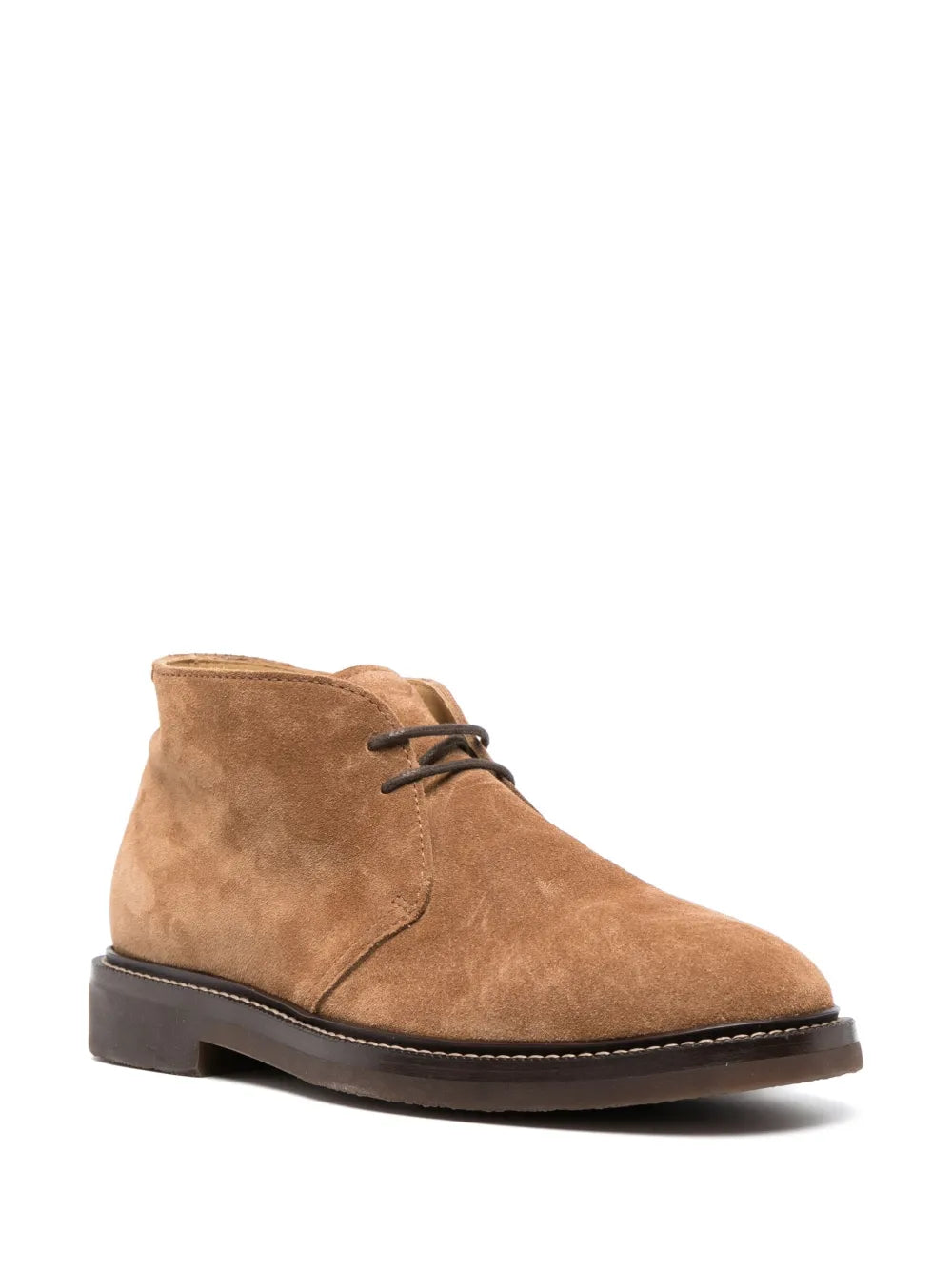 Brunello Cucinelli lace-up suede ankle boots