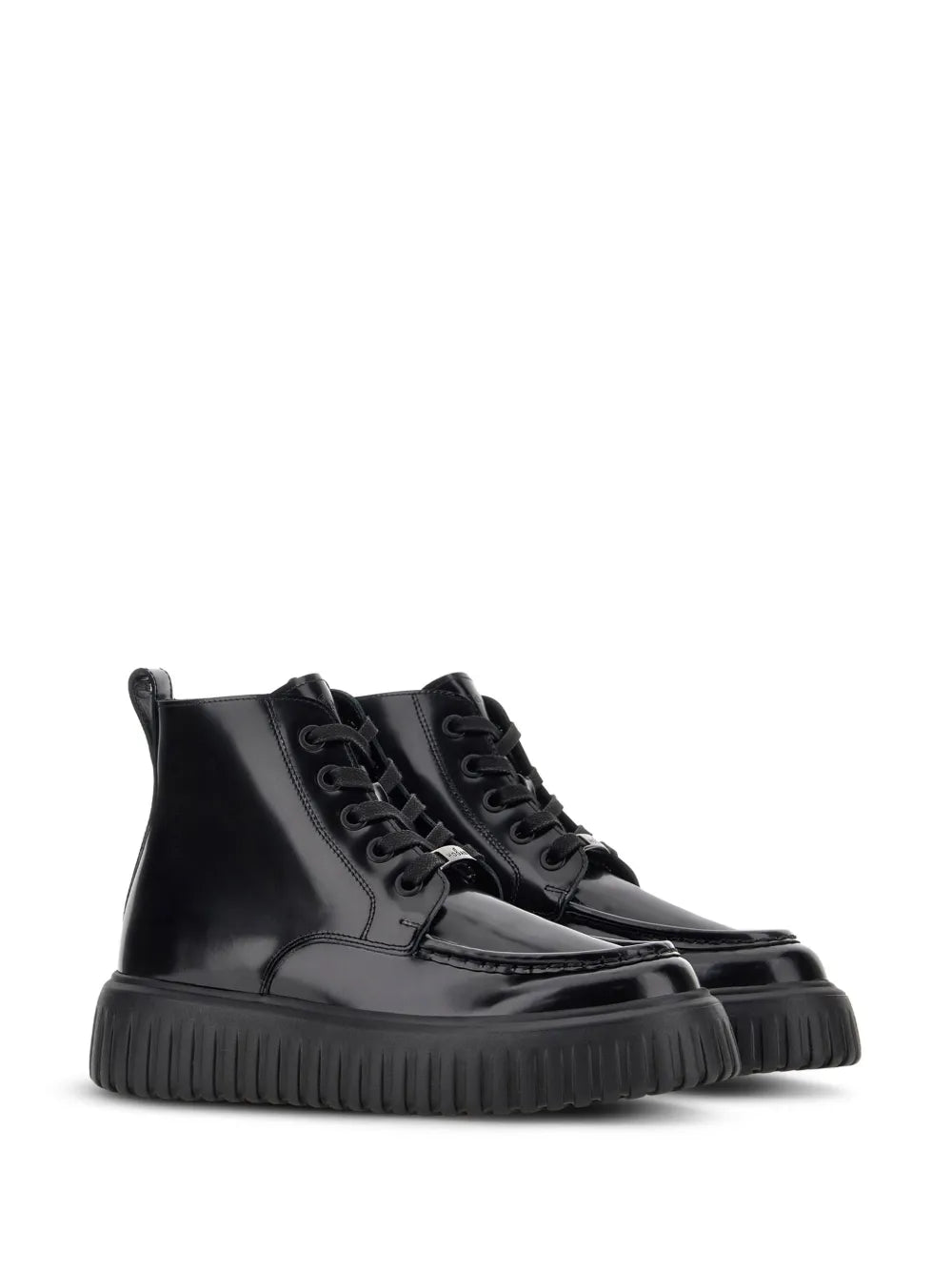 Hogan H-Stripe lace-up boots
