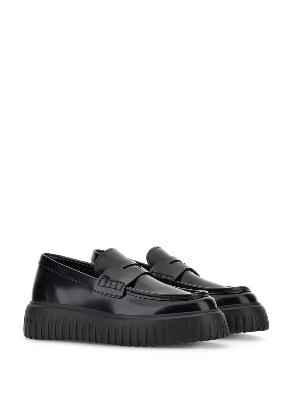 Hogan H-Stripe leather loafers