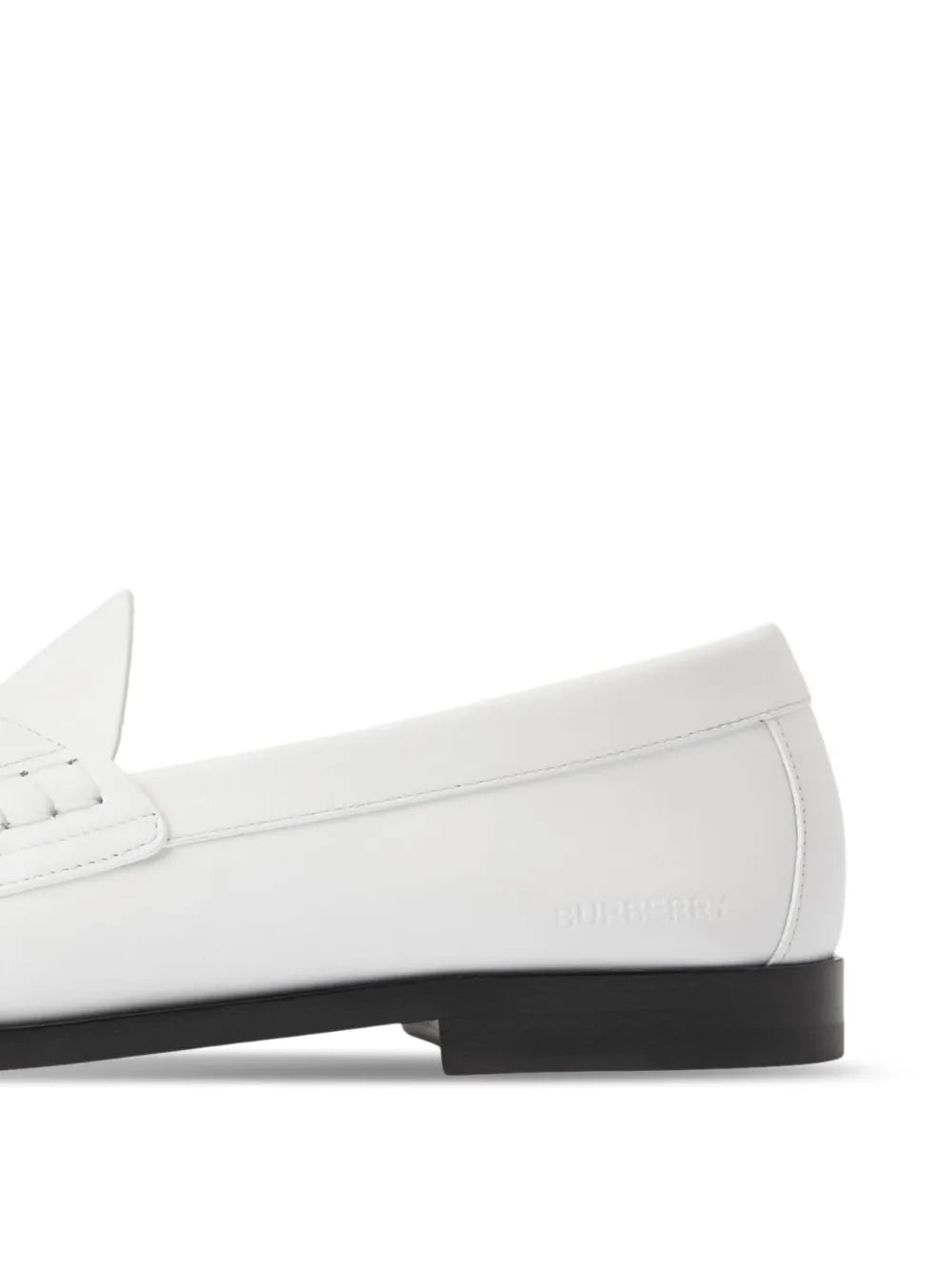 Burberry logo-detail leather penny loafers