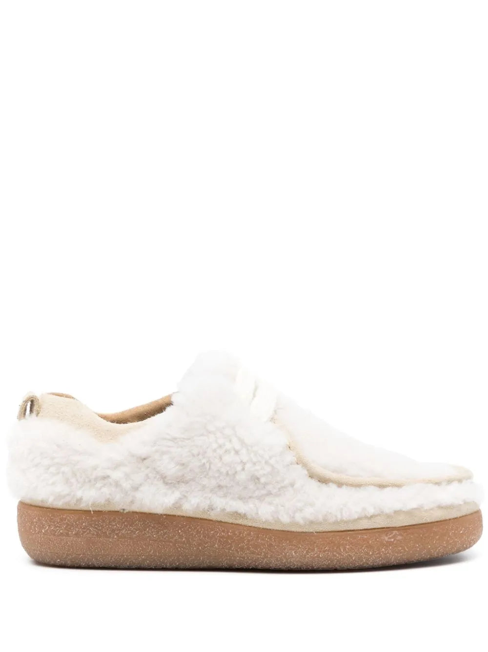 AMI Paris shearling lace-up shoes