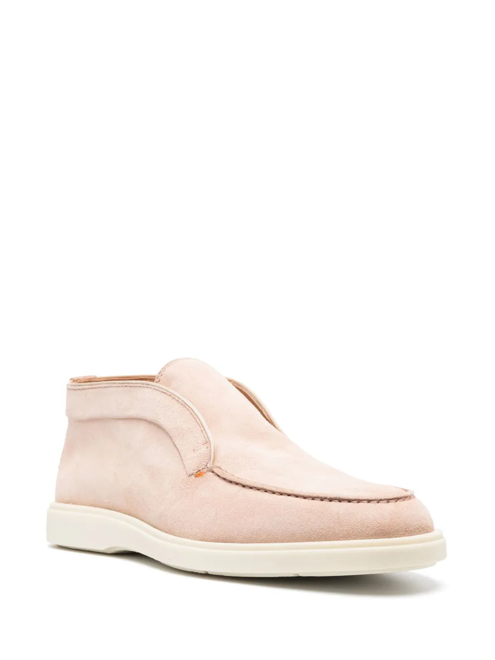 Santoni almond-toe suede boots