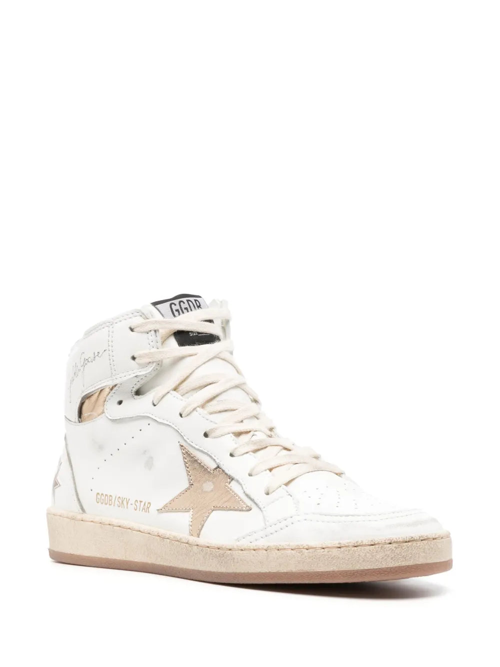 Golden Goose star-patch lace-up sneakers