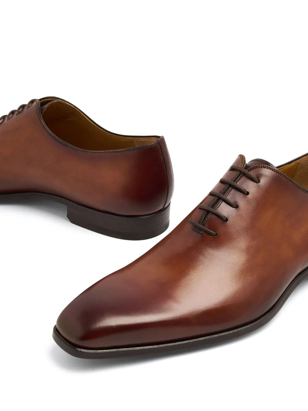 Magnanni almond-toe leather oxford shoes