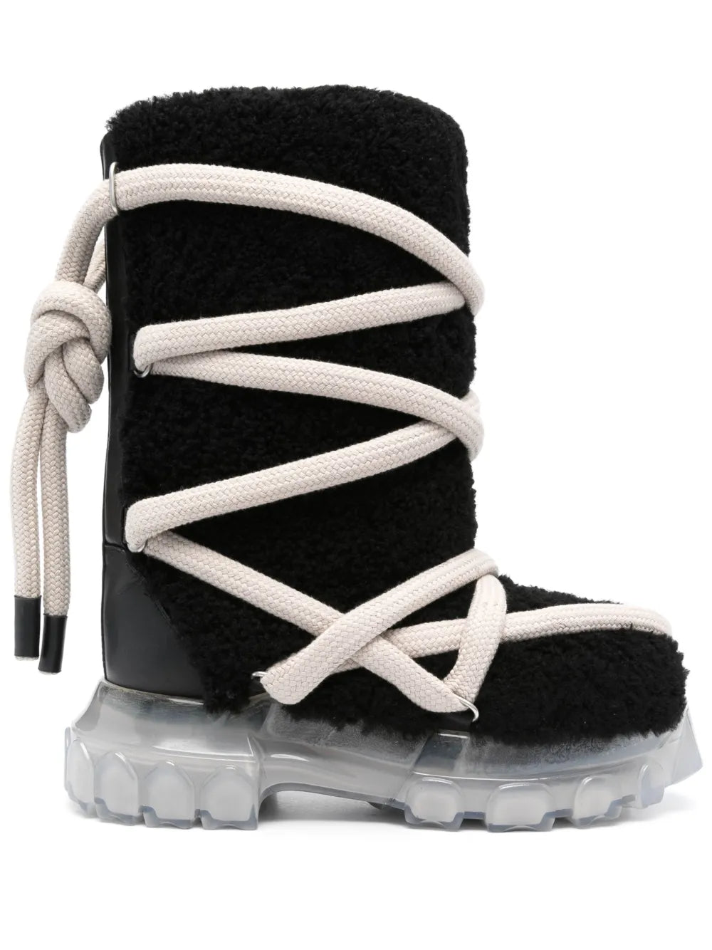 Rick Owens Lunar Tractor calf-length boots