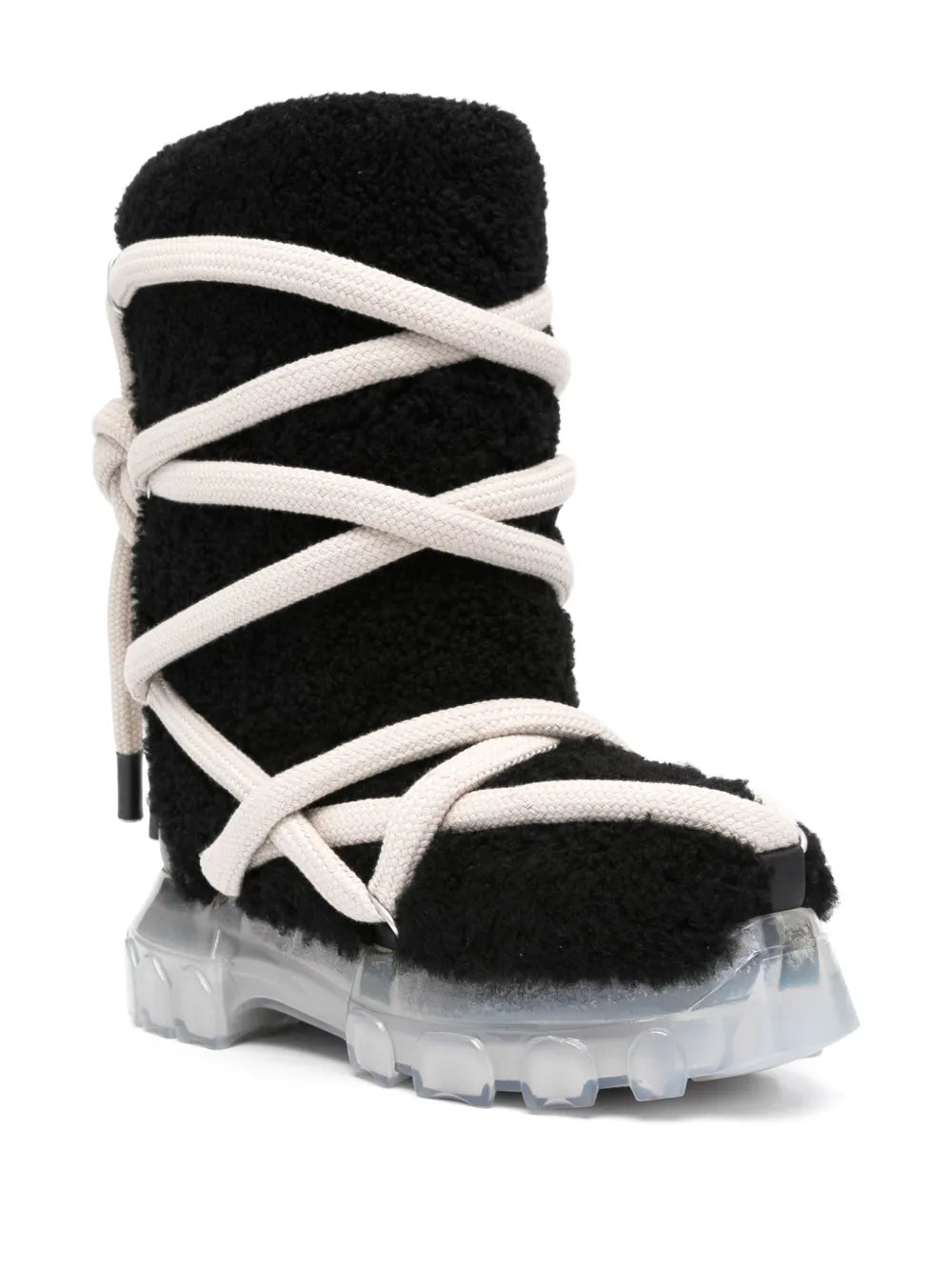 Rick Owens Lunar Tractor calf-length boots
