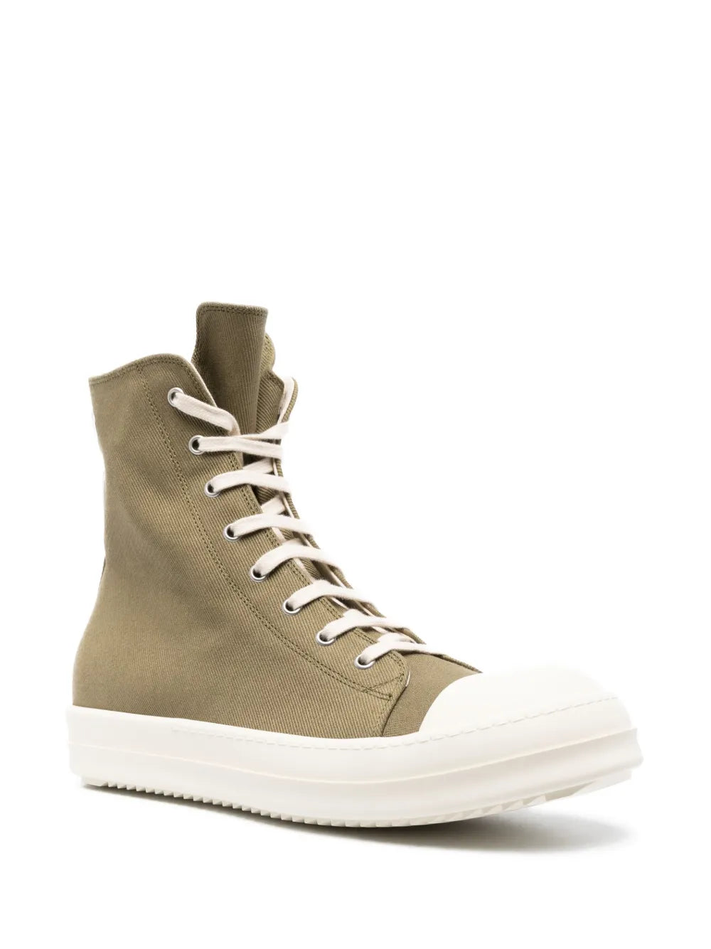 Rick Owens DRKSHDW eyelet-detail canvas high-top sneakers
