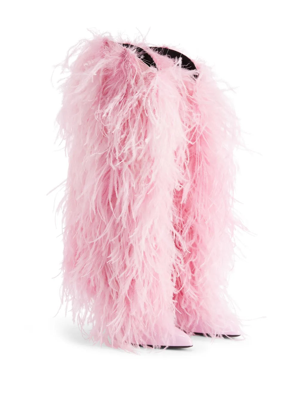 Giuseppe Zanotti Xylia 105mm feather-trim boots