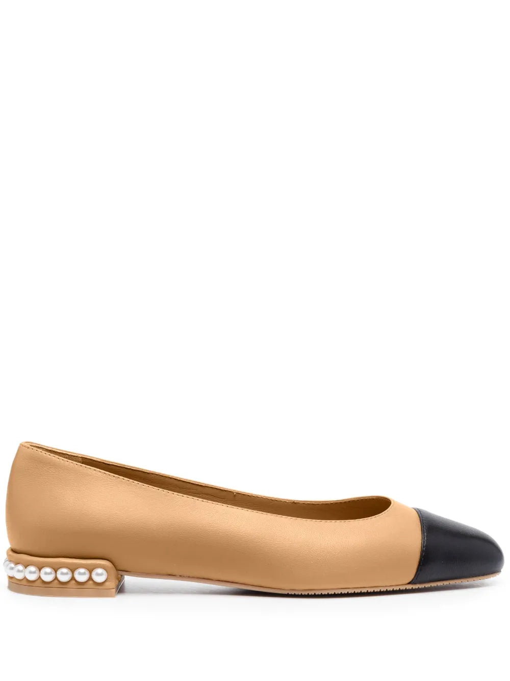 Stuart Weitzman Pearl contrasting-toecap ballerina shoes