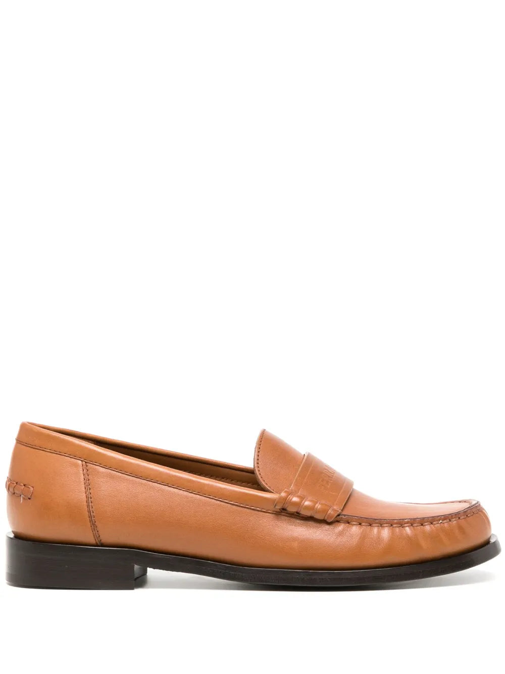 Ferragamo Irina round-toe leather loafers