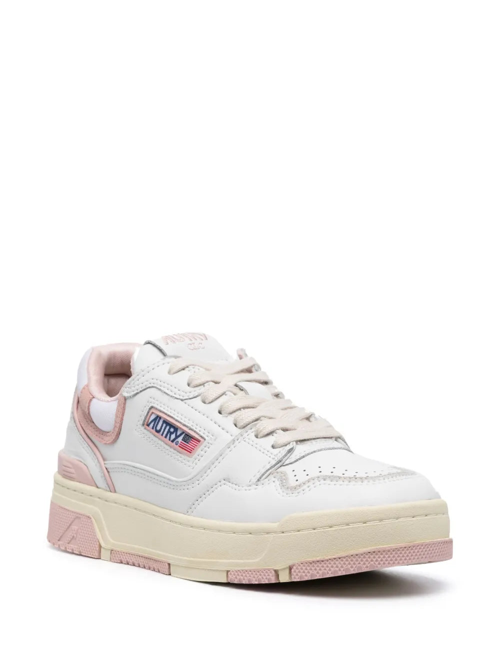 Autry logo-embellished side panels leather sneakers