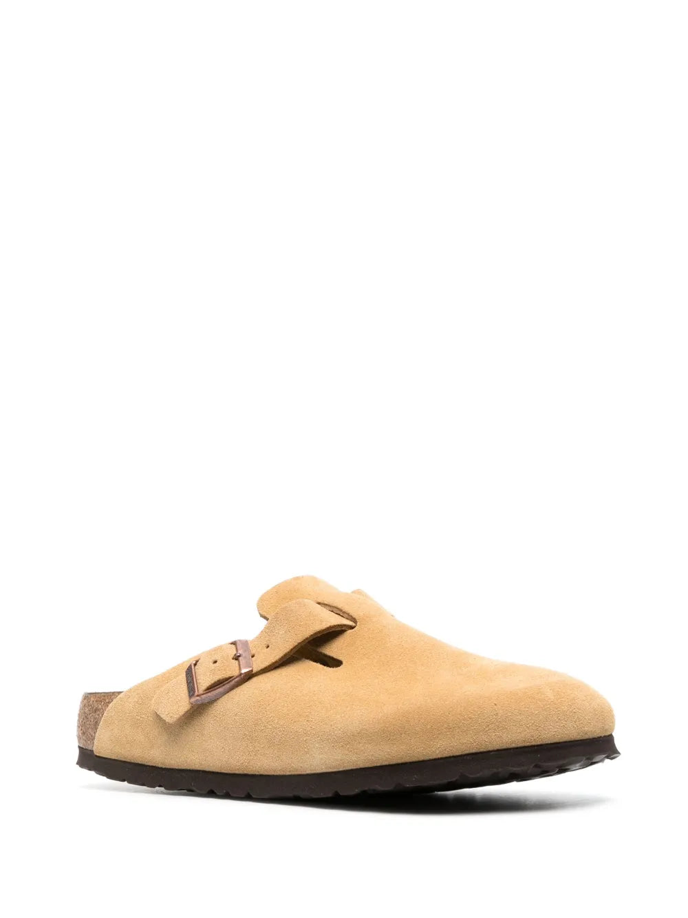 Birkenstock Boston buckled suede sandals
