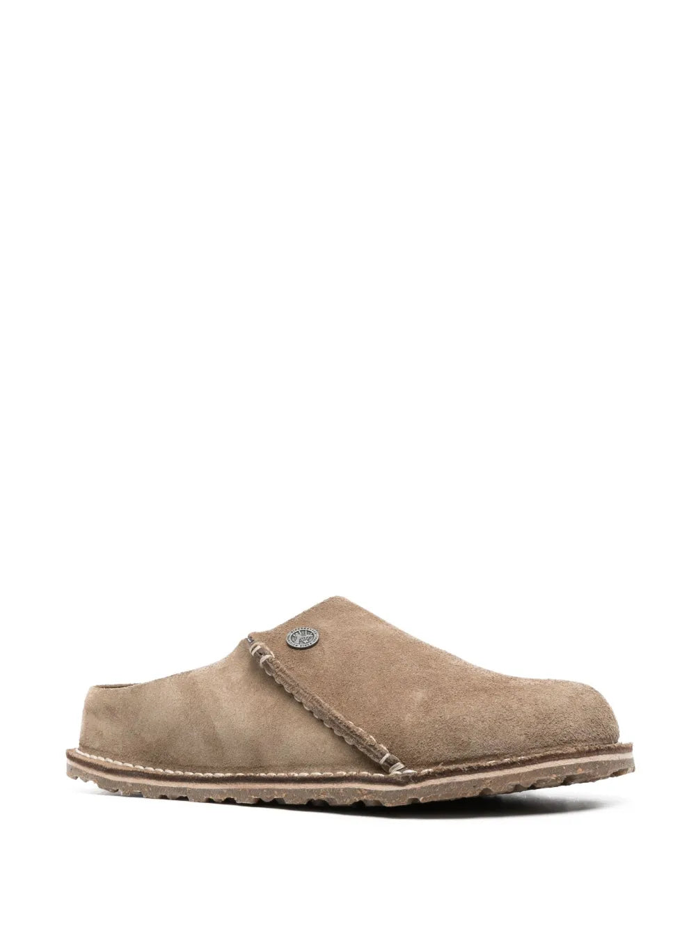 Birkenstock Zermatt logo-debossed suede slippers