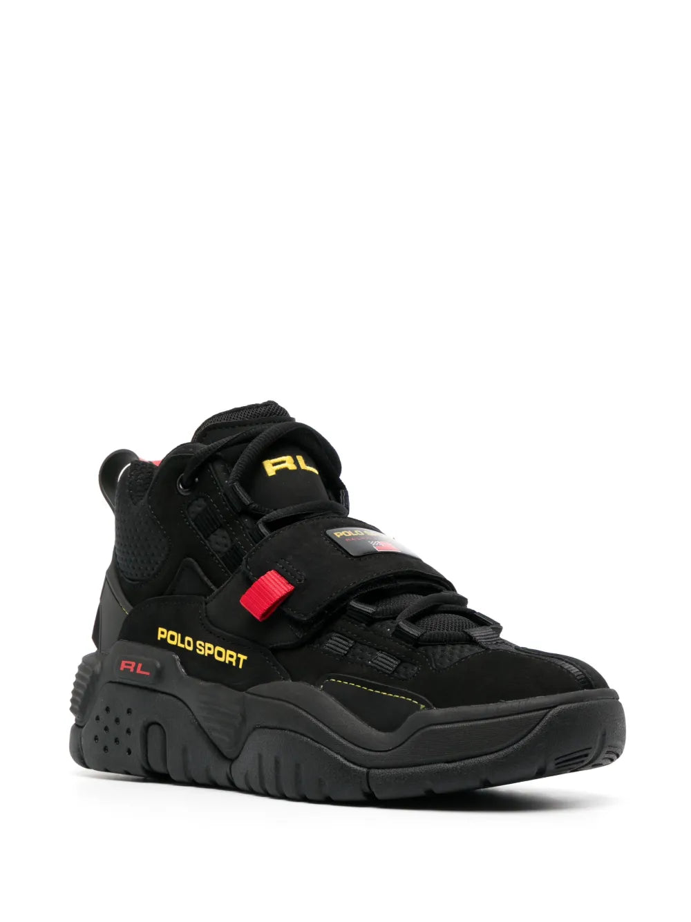 Polo Ralph Lauren panelled high-top sneakers