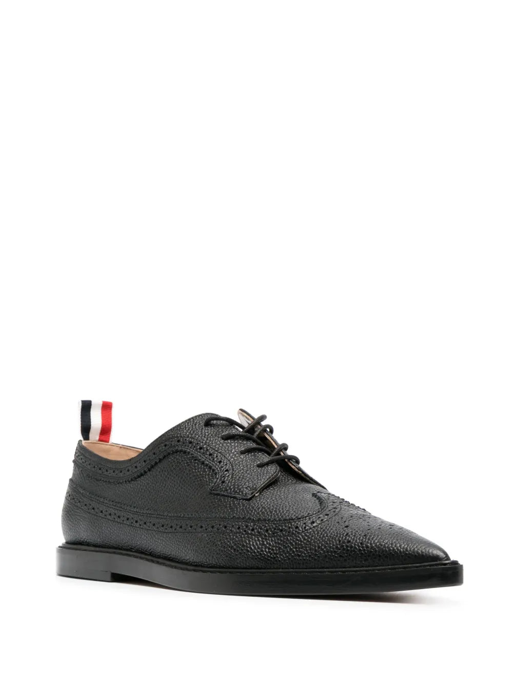 Thom Browne pointed -toe leather brogues