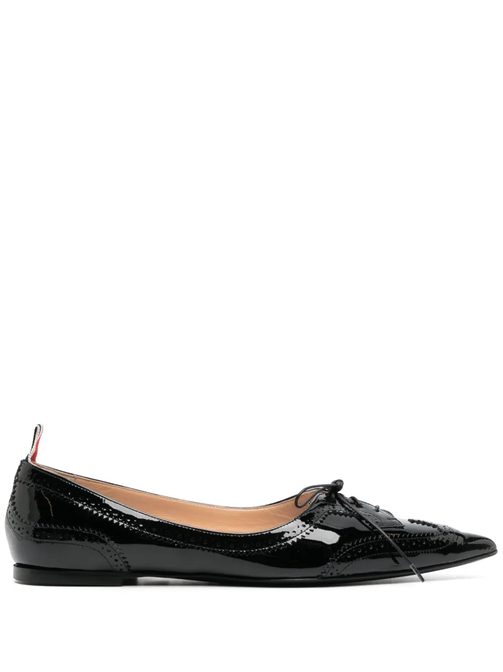 Thom Browne pointed-toe leather loafers