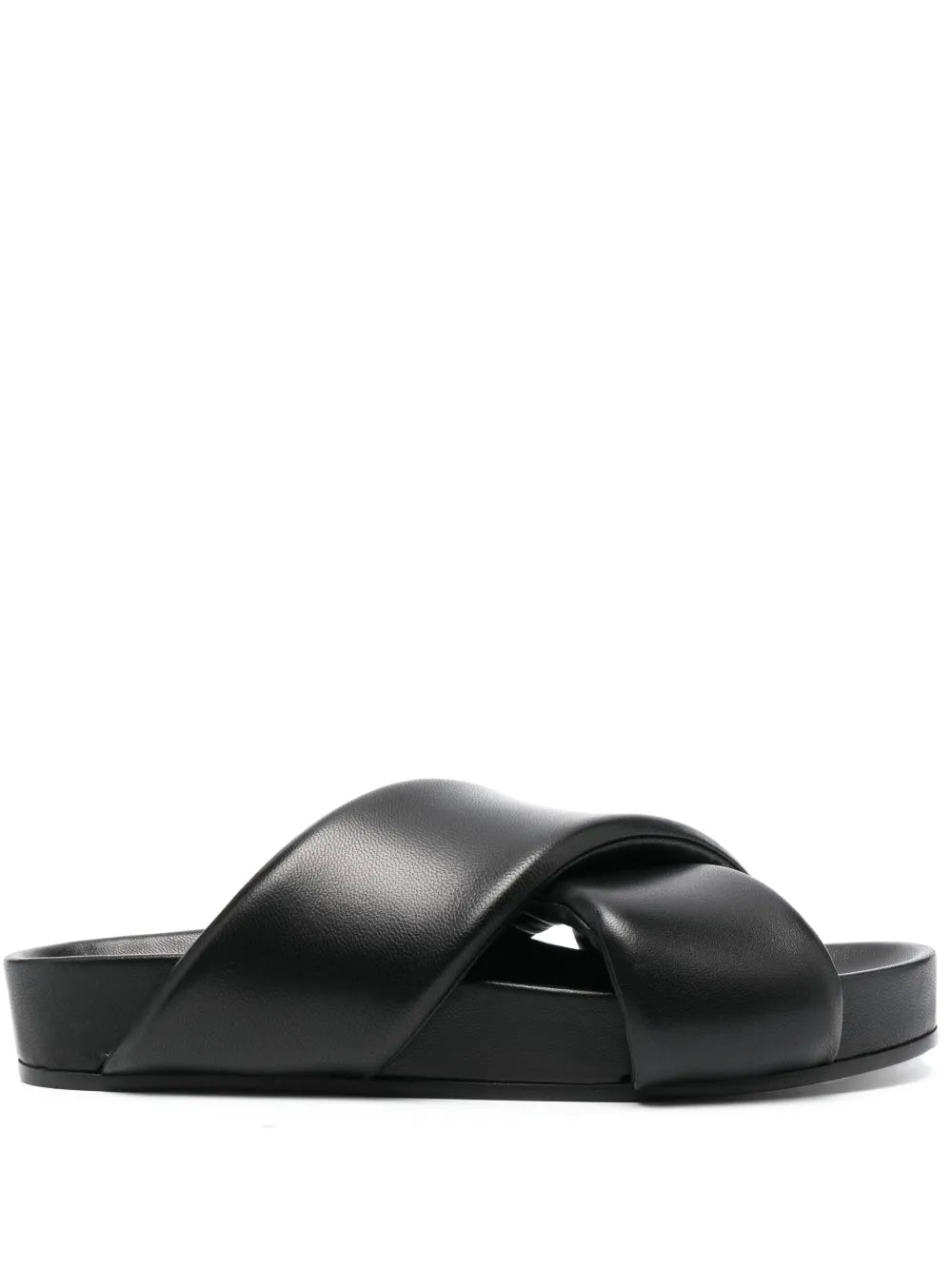Jil Sander crossover-strap leather sandals