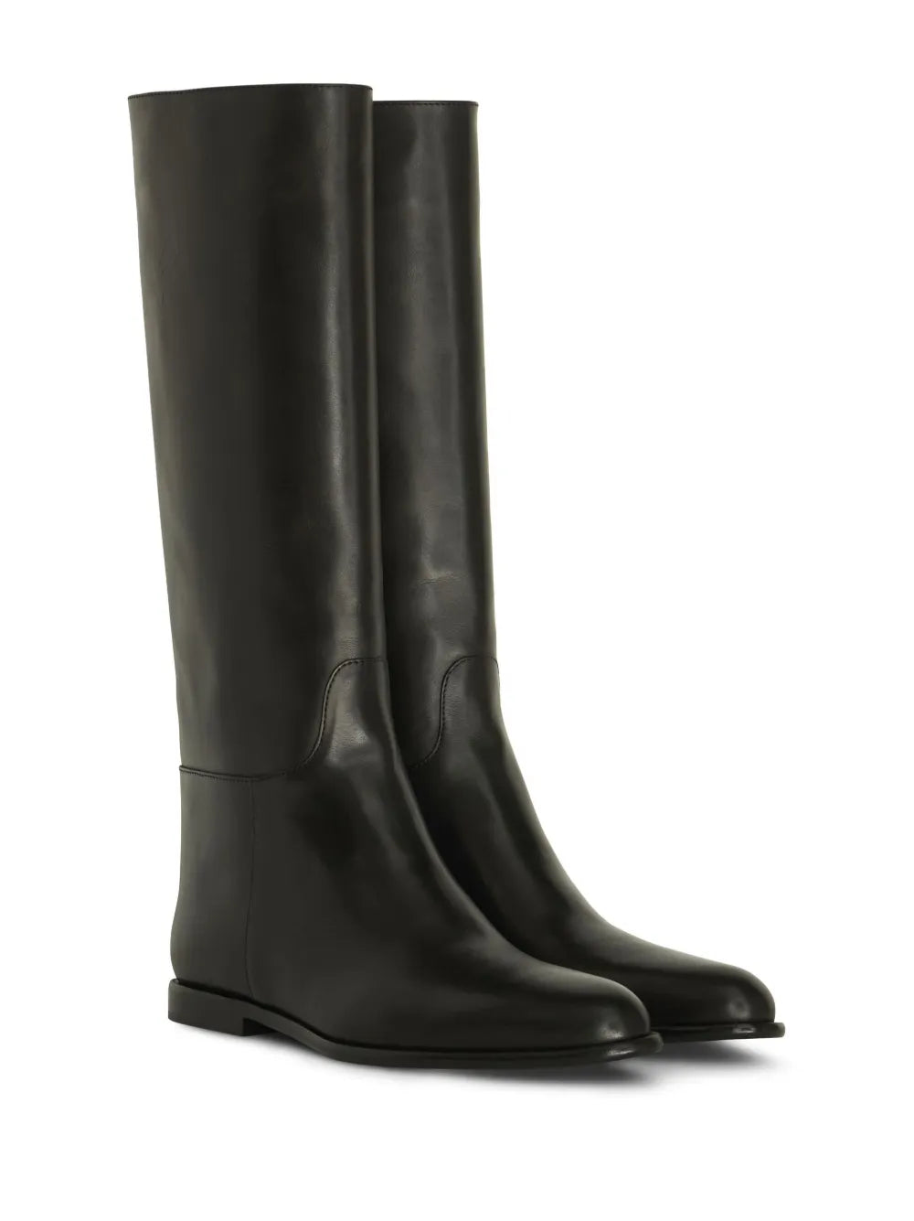 ETRO debossed-logo leather riding boots