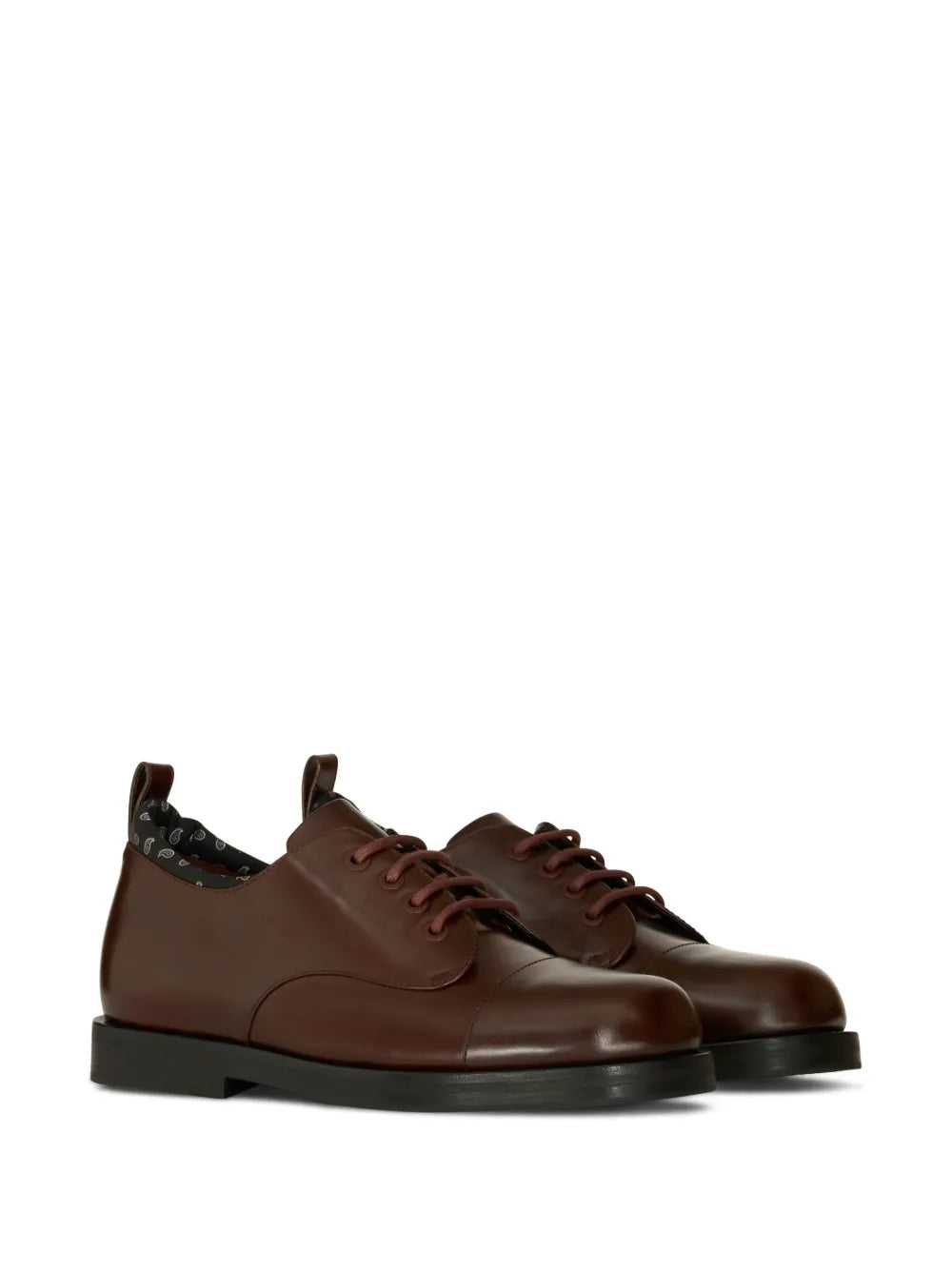 ETRO paisley-print lining Derby shoes