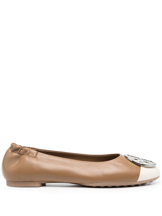 Tory Burch Claire cap-toe ballerina shoes