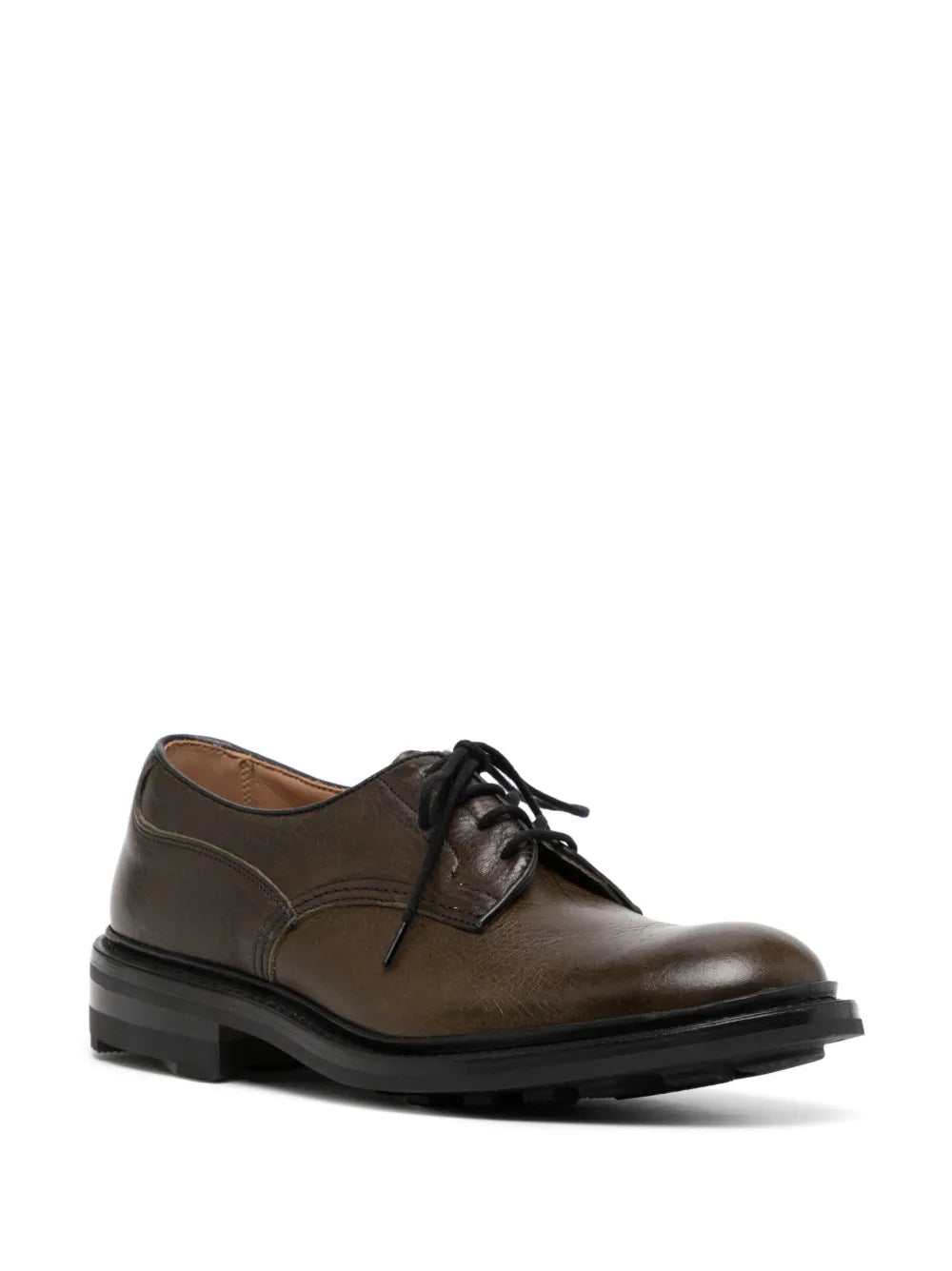 Tricker's lace-up leather loafers