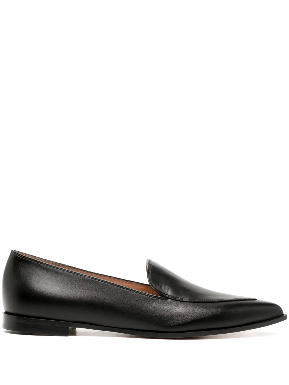 Gianvito Rossi Perry pointed-toe leather loafers