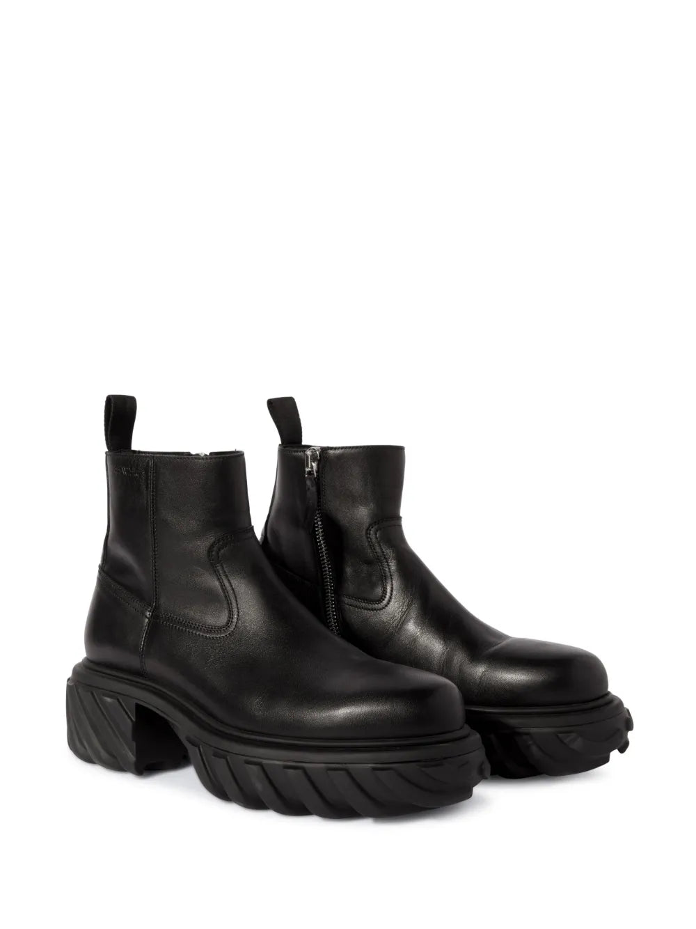 Off-White Exploration Motor leather ankle boots