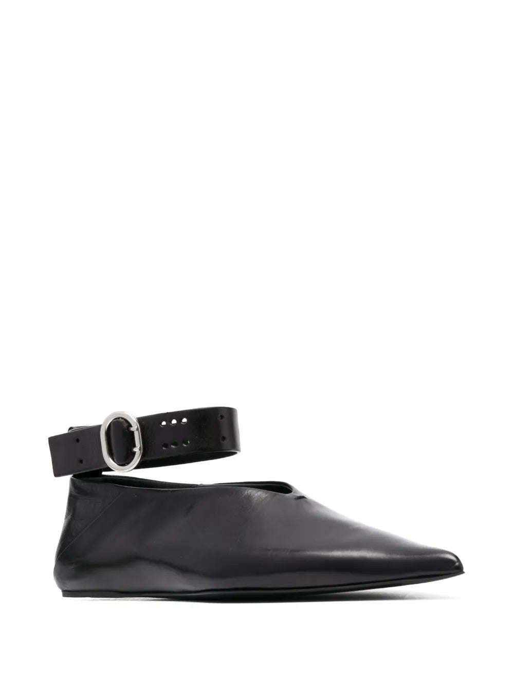 Jil Sander ankle-detail ballerina shoes