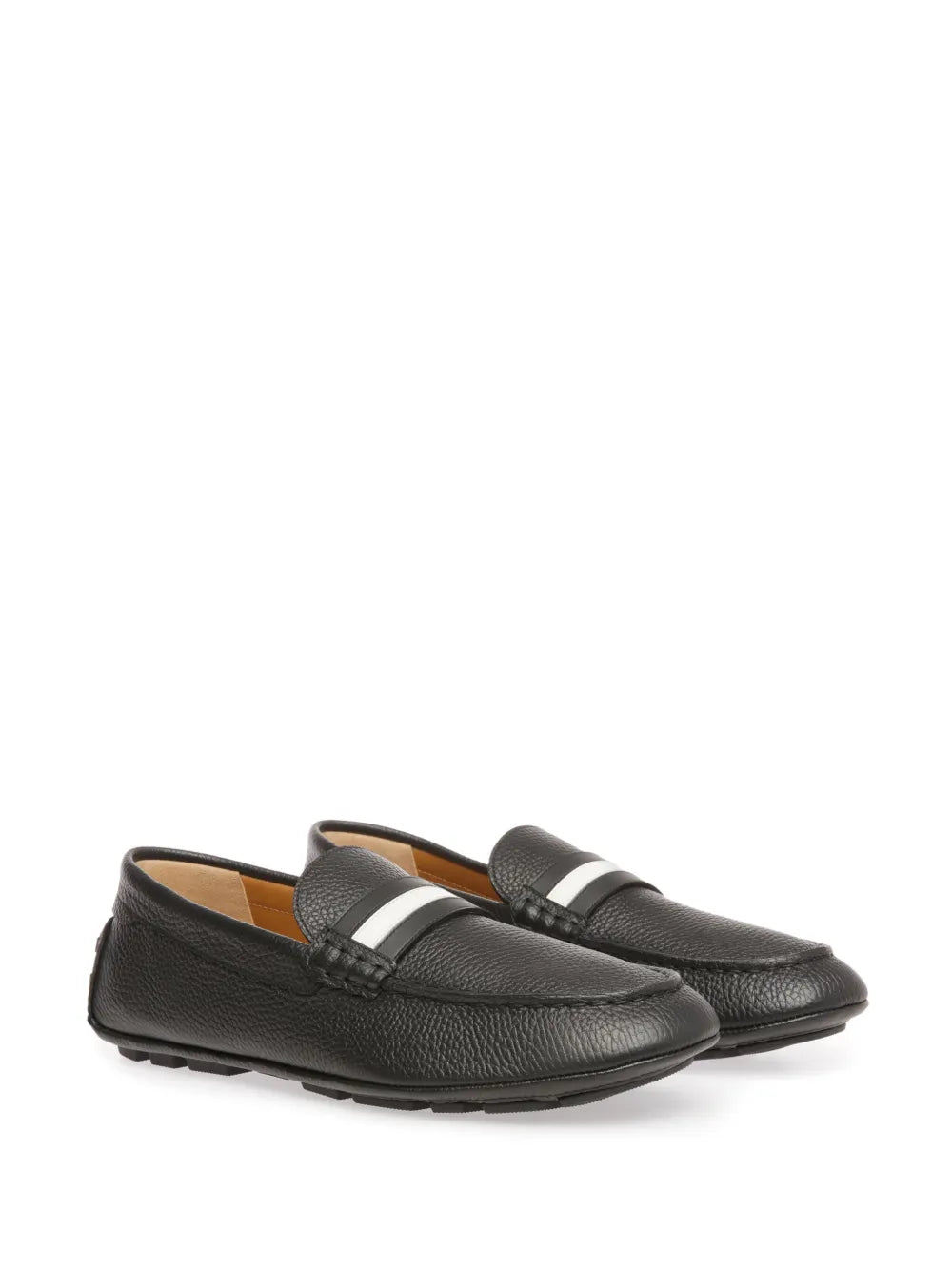 Bally Karlos pebbled leather loafers