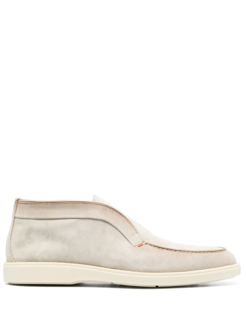 Santoni tonal-stitching leather boots