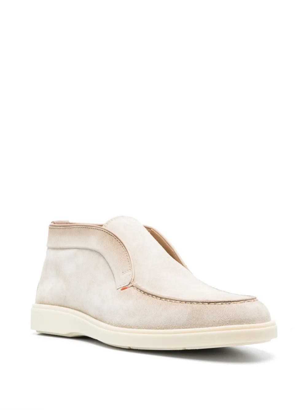 Santoni tonal-stitching leather boots